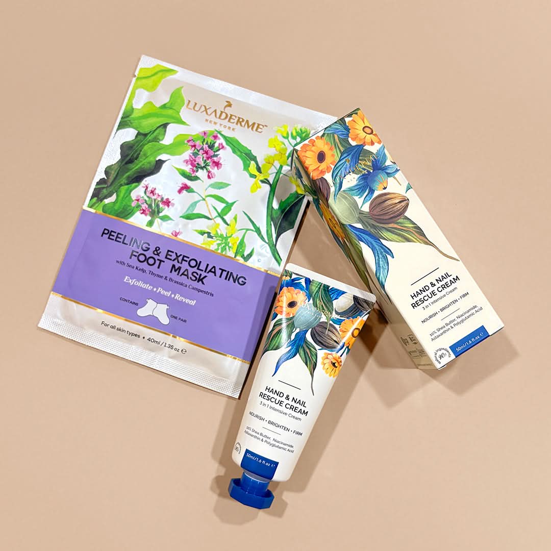 Hand Cream & Foot Peel Duo - LuxaDerme