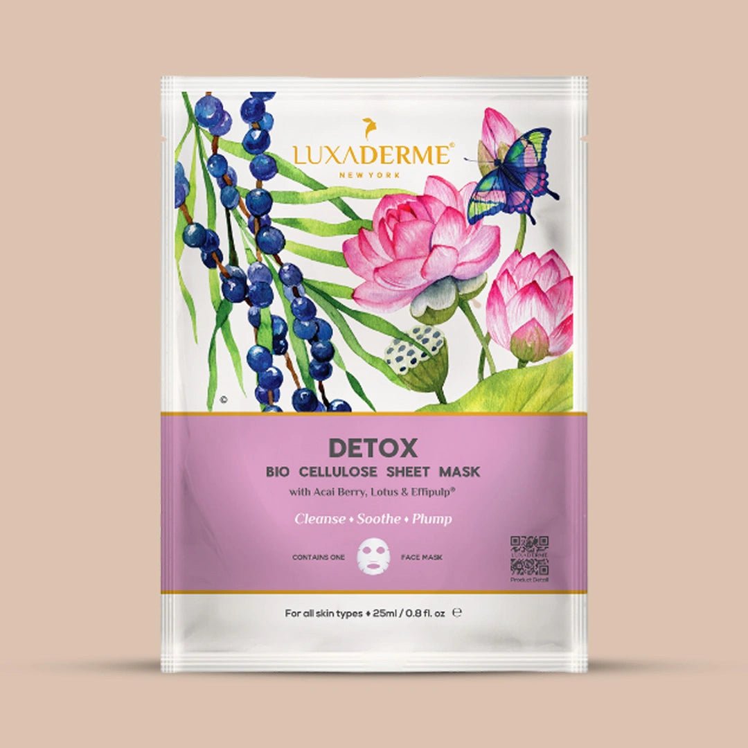 Detox Bio Cellulose Sheet Mask for Hydrated, Bright & Glowing Skin